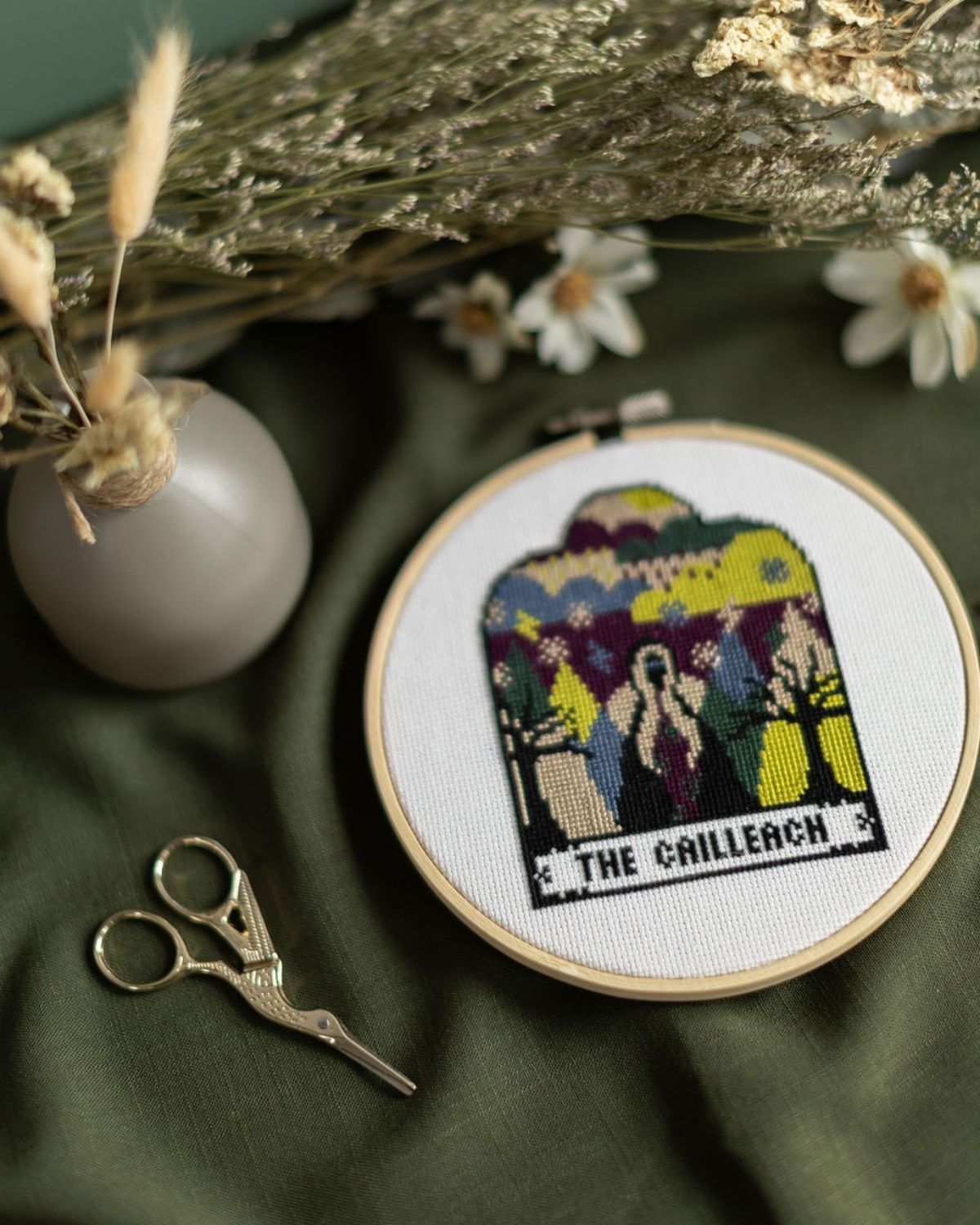 'The Cailleach' Folklore Cross Stitch Kit