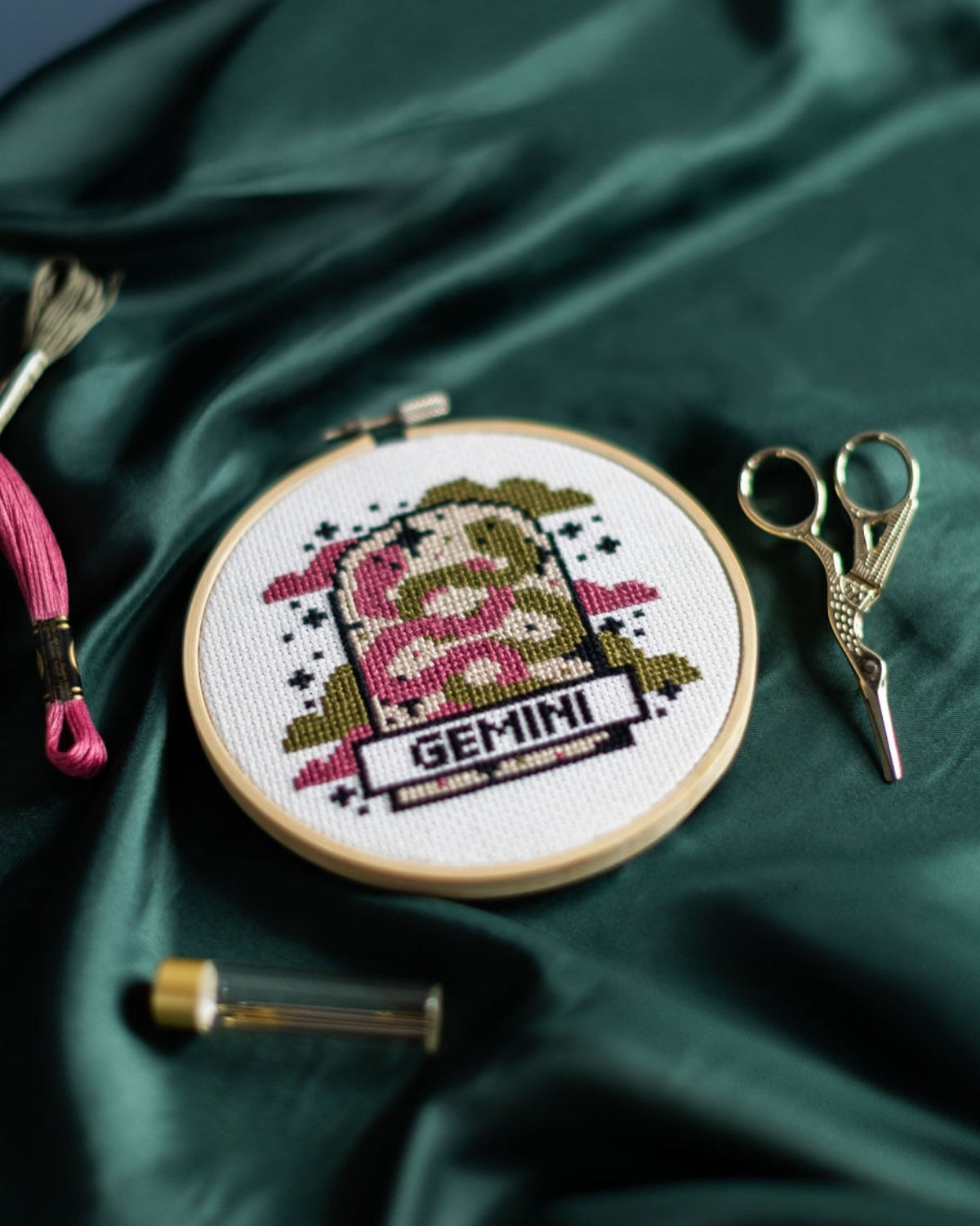 'Gemini' Zodiac Cross Stitch Kit