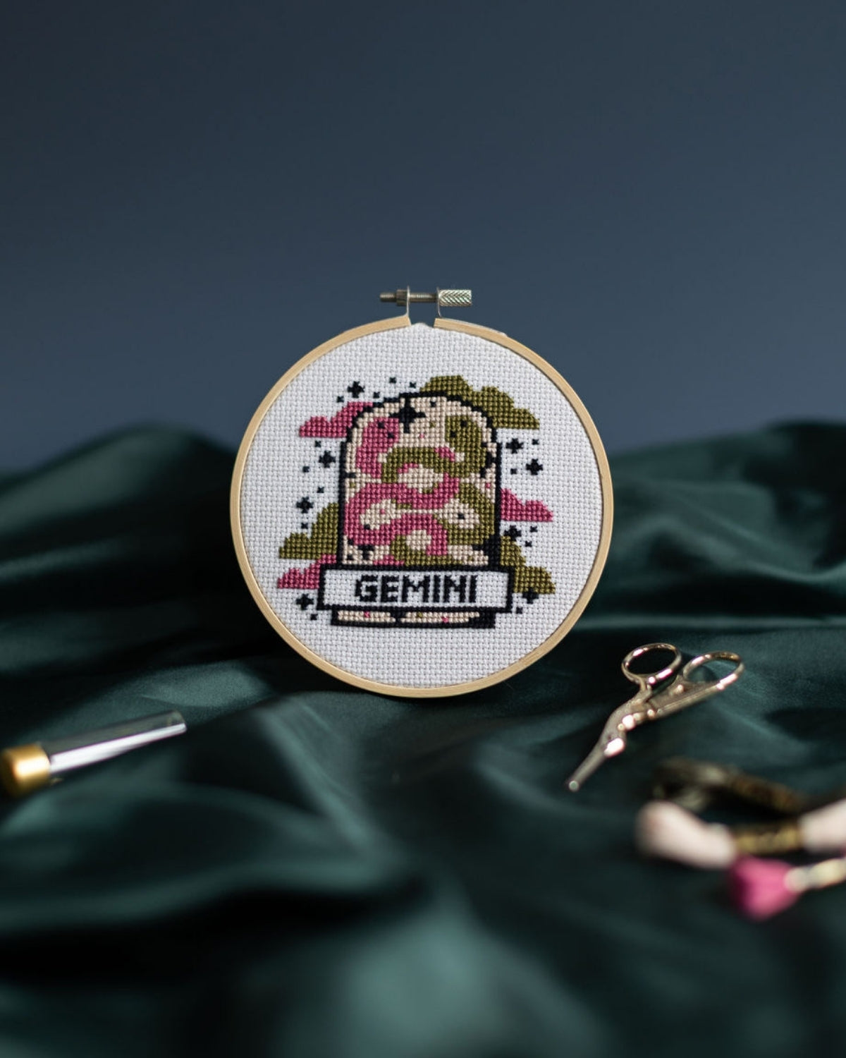 'Gemini' Zodiac Cross Stitch Kit