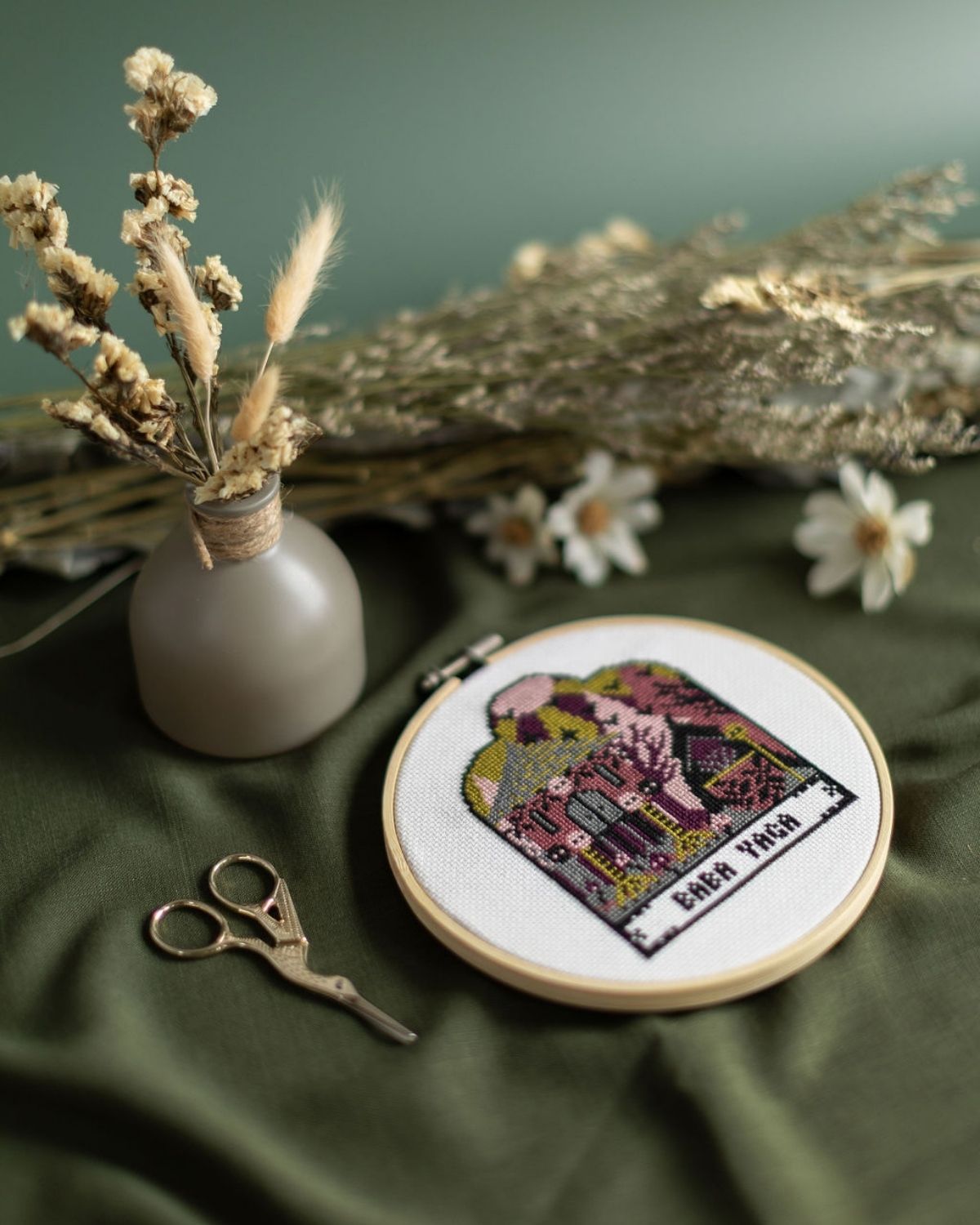 'Baba Yaga' Folklore Cross Stitch Kit