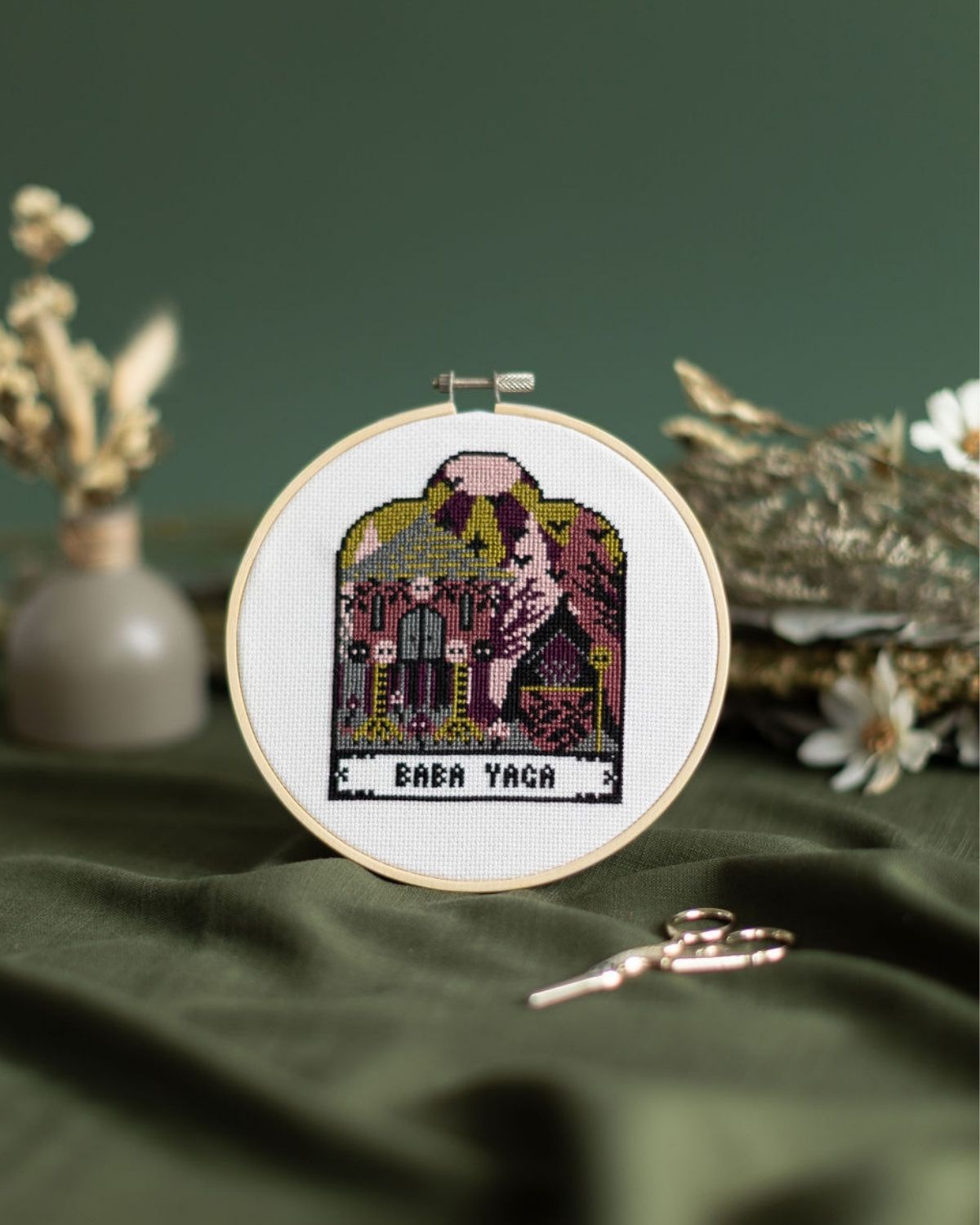 'Baba Yaga' Folklore Cross Stitch Kit