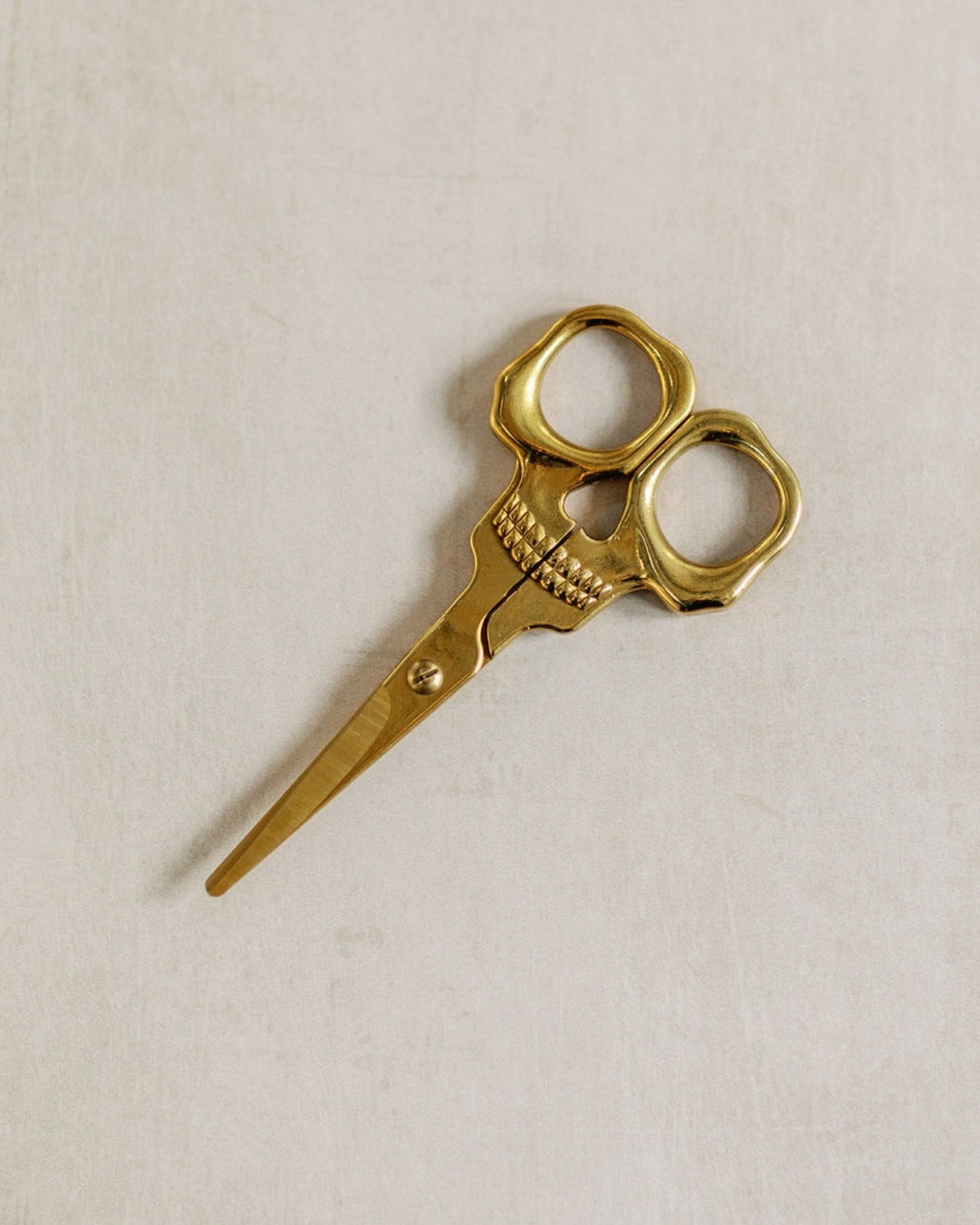 Gold Skull Embroidery Scissors