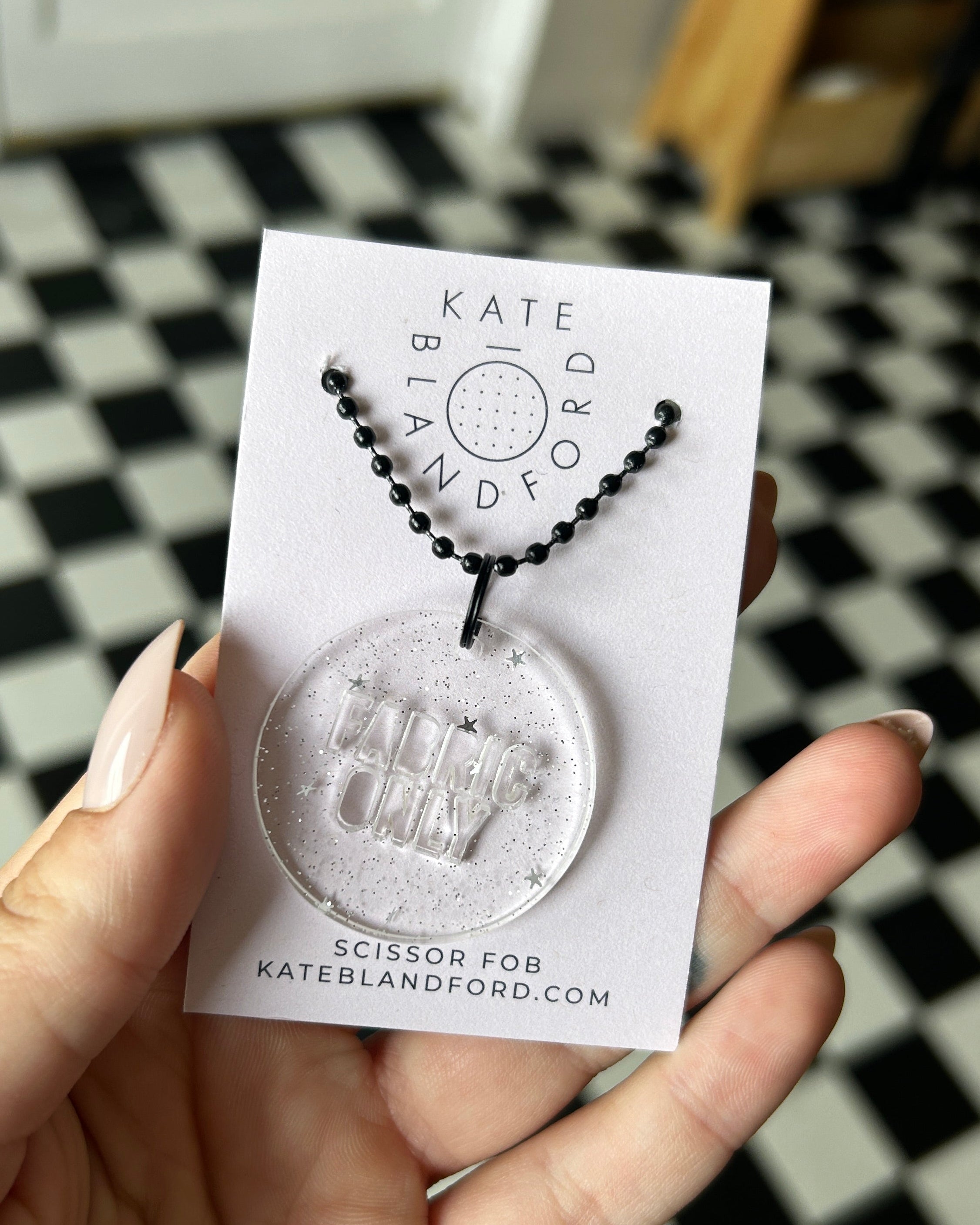 Kate Blandford 'Fabric Only' Scissor Fob