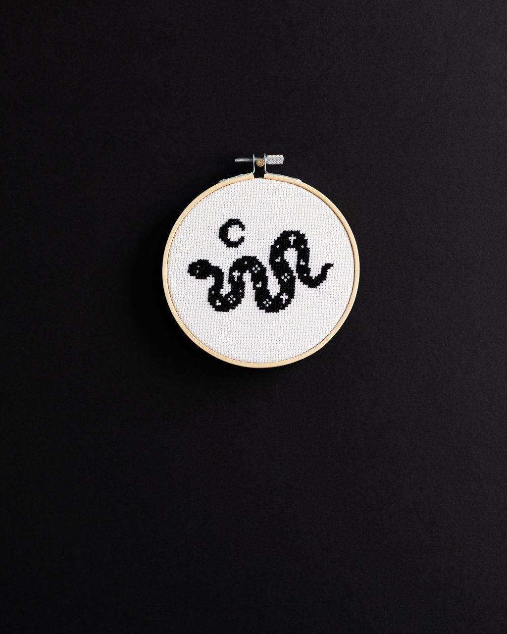 'Snake & Moon' Cross Stitch Kit