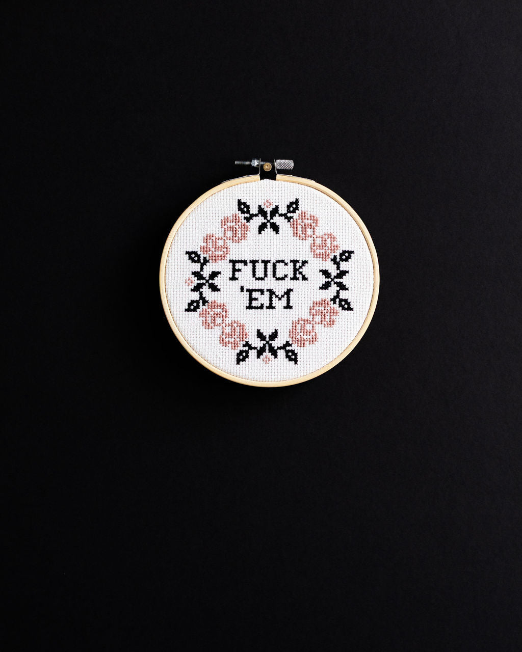'Fuck 'Em' Cross Stitch Kit