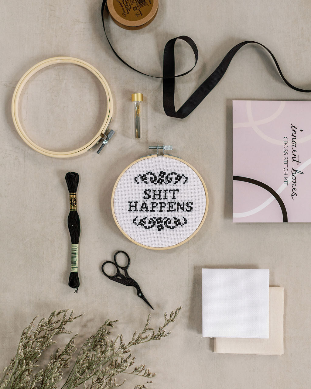 'Shit Happens' Cross Stitch Kit