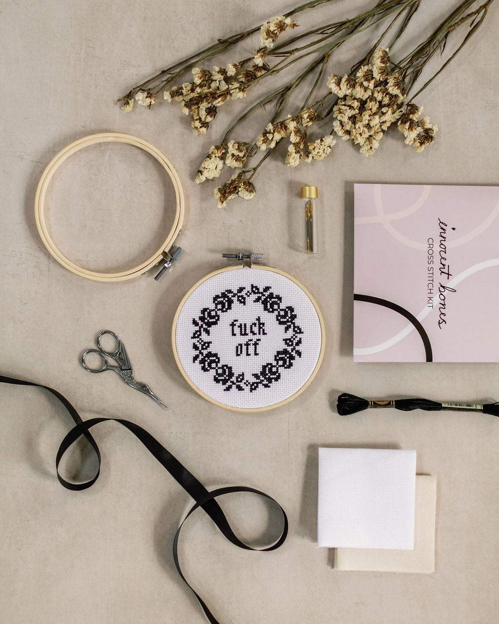 'Fuck Off' Cross Stitch Kit