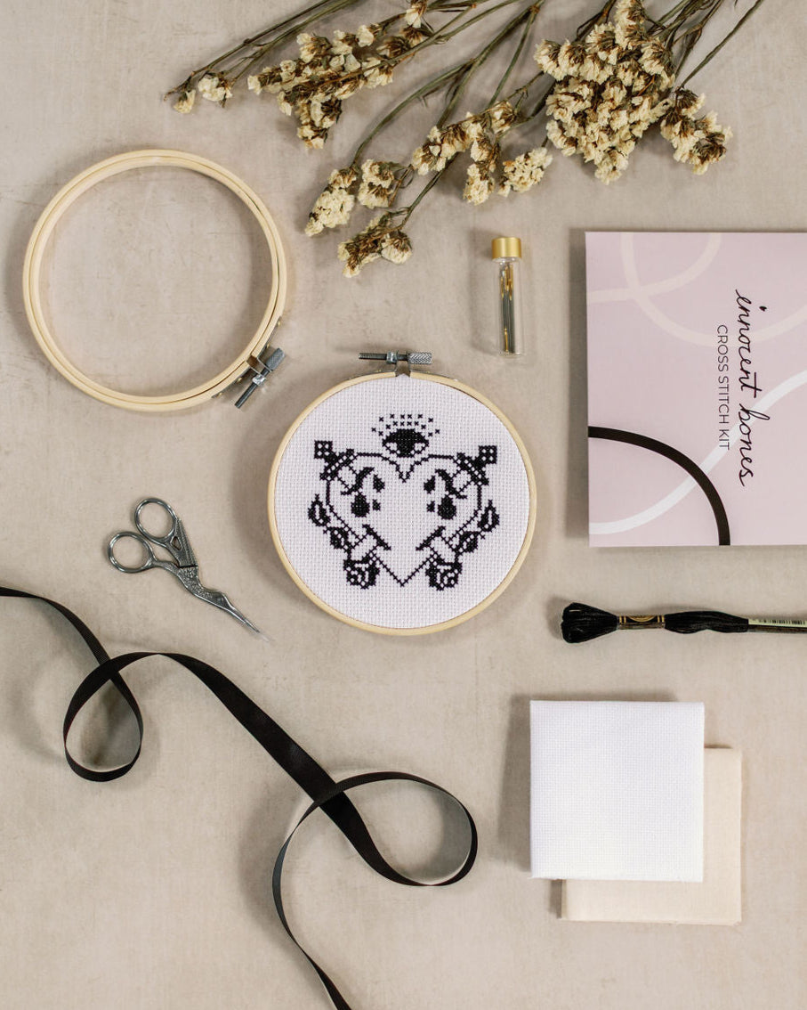 'Gothic Heart' Cross Stitch Kit