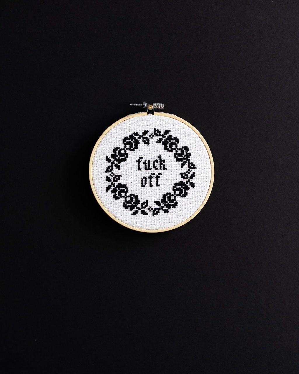 'Fuck Off' Cross Stitch Kit