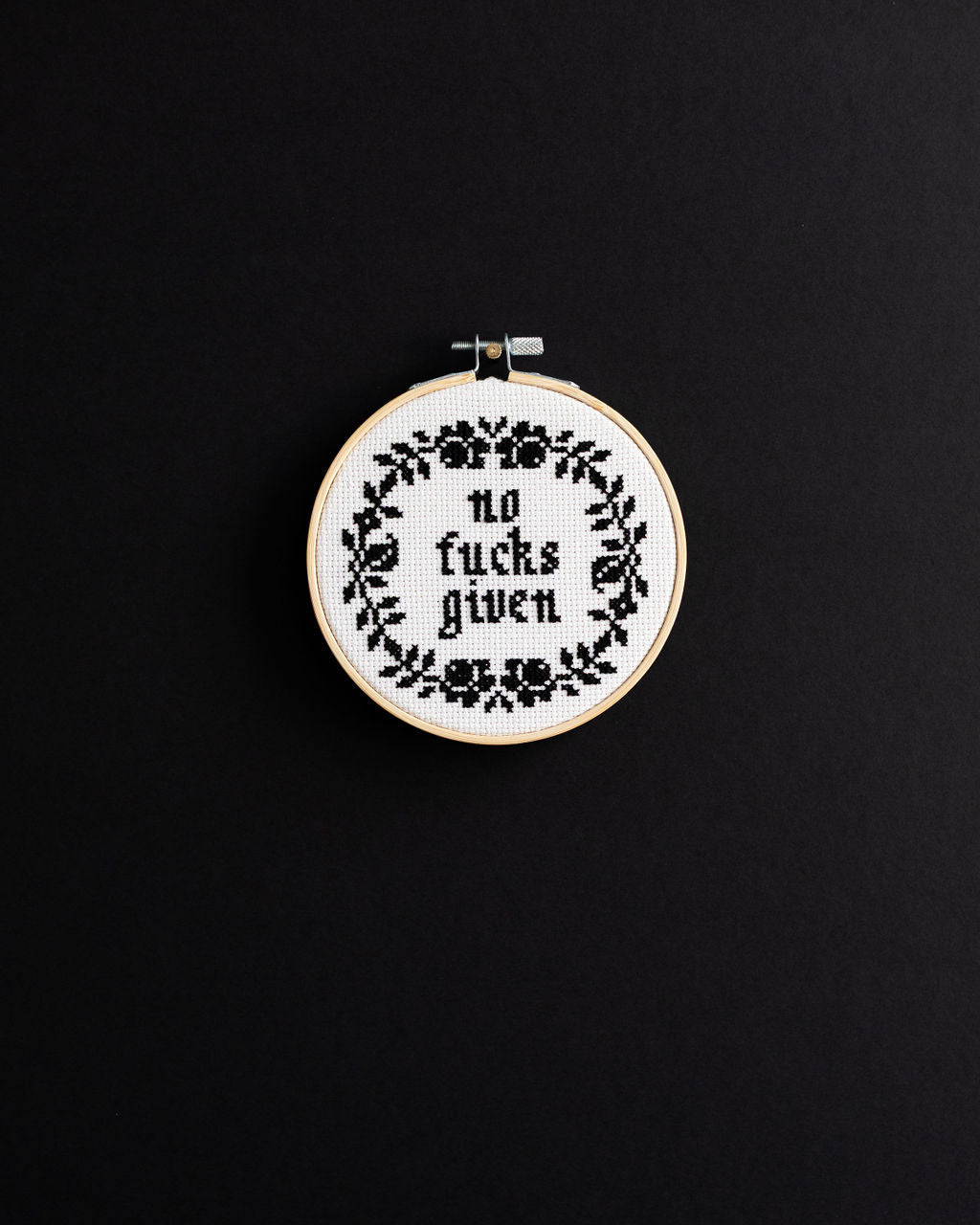 'No Fucks Given' Cross Stitch Kit