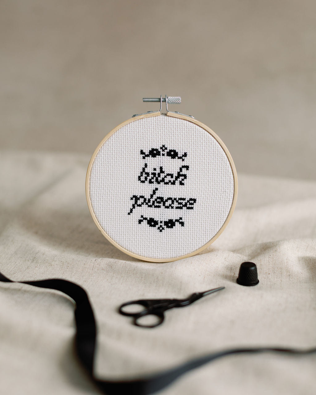 'Bitch please' Cross Stitch Kit