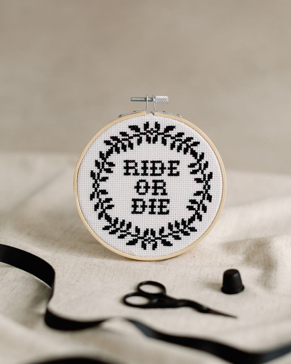 'Ride or Die' Cross Stitch Kit