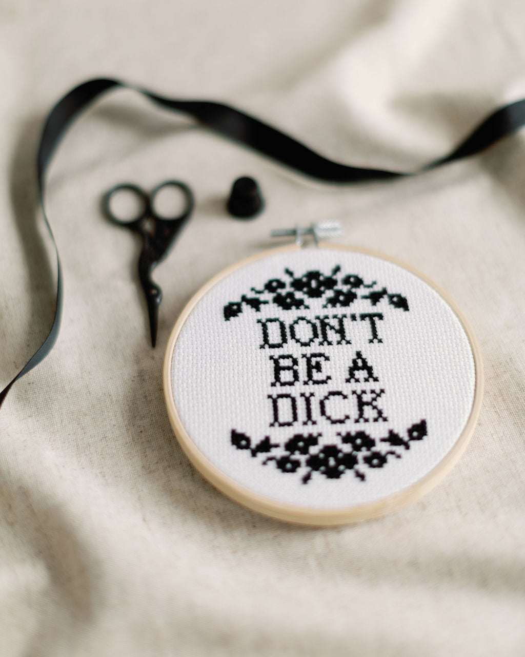 'Don't be A Dick' Cross Stitch Kit