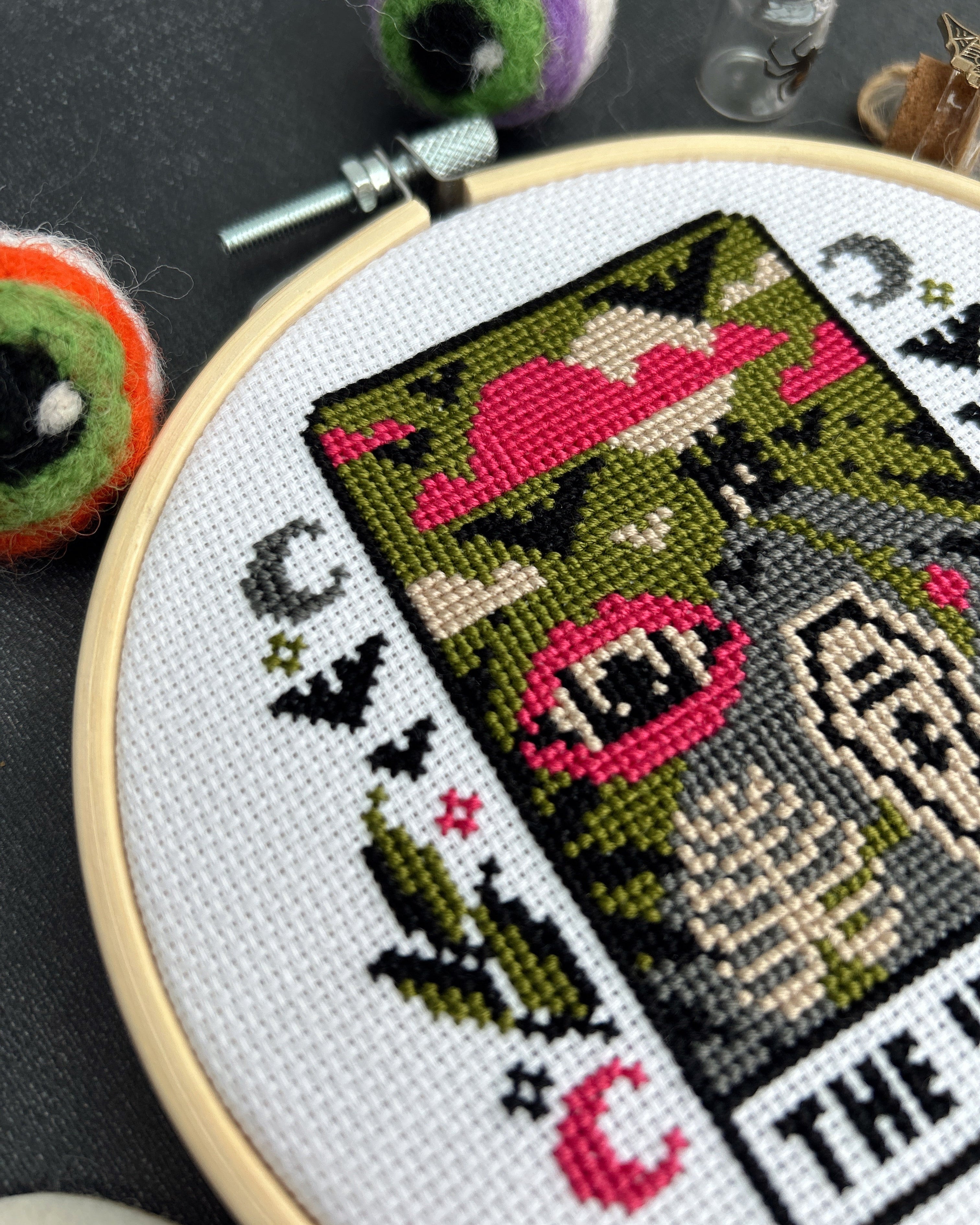 'The Vampire' Halloween Cross Stitch Kit