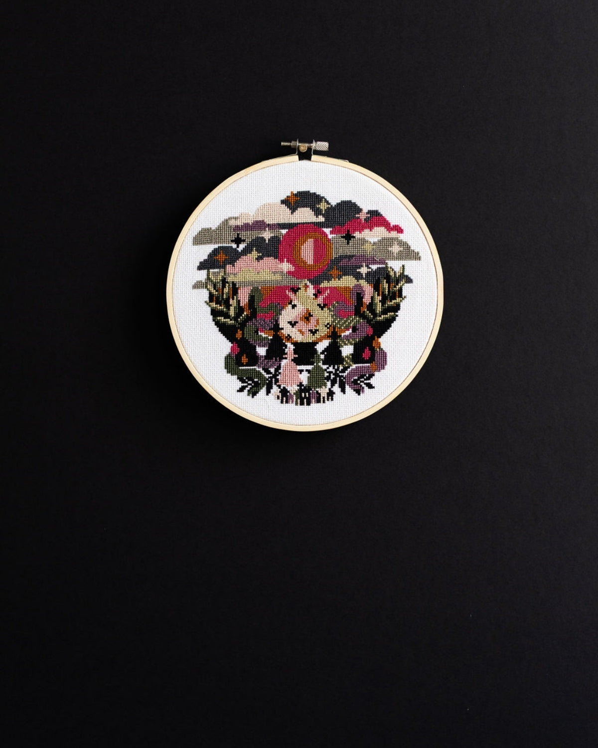 'Under A Blood Moon' Cross Stitch Kit