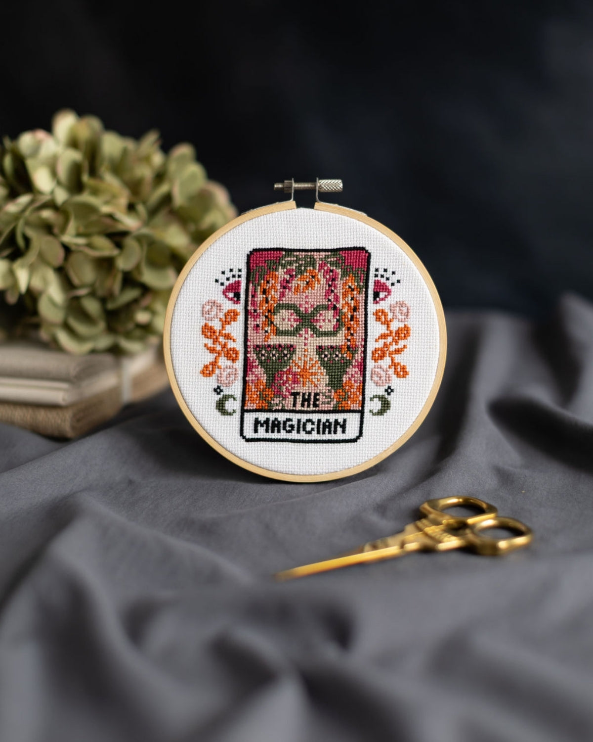 The magician tarot cross stitch design